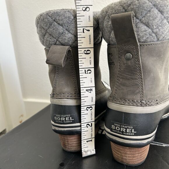 Sorel Womens Slimpack 2 Lace Winter Waterproof Ankle Boots Size 7.5 Quarry Black - Picture 14 of 14